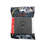 Розетка компьютерная Lezard Zima 704-4288-139 встраиваемая, черный бархат