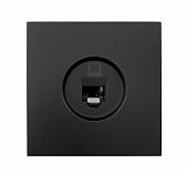 Розетка компьютерная Lezard Zima 704-4288-139 встраиваемая, черный бархат