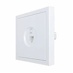Розетка компьютерная Lezard Zima 704-0288-140, без заземления, встраиваемая, белая