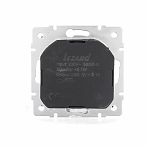 Розетка 1-местная Lezard Vesna 742-4288-181 с заземлением + USB, встраиваемая, чёрный бархат 
