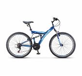 Велосипед Stels Focus колеса 26" 18 скоростей горный, темно-синий, синий