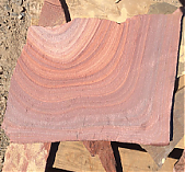 Камень малиновый с разводом песчаник плитняк 20 мм