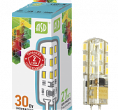 Лампа ASD LED G4 3 Bт 12 В 4000 K 270 Лм