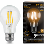 Лампа Gauss LED Filament A60 E27 6W 2700К