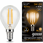 Лампа Gauss Filament LED E14 5W 2700K 105801105