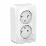 Розетка 2-местная  Schneider Electric BLANCA BLNRA000211 без заземления, накладная, белая 