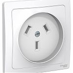 Розетка 1-местная силовая  Schneider Electric BLANCA BLNSR003231 2P+N встраиваемая, белая