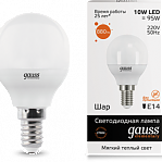 Лампа LED GAUSS Elementary Е14 10w 3000K