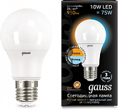 Лампа GAUSS LED A60 10W E27 2700K/4100K