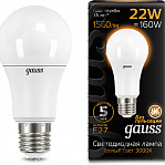 Лампа GAUSS LED A70 22W E27 1560lm 3000K