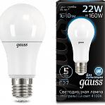 Лампа GAUSS LED A70 22W E27 1640lm 4100K