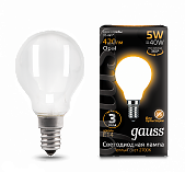 Лампа Gauss LED Filament OPAL E14 5W 2700К