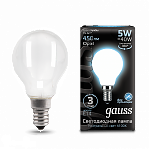 Лампа Gauss LED Filament OPAL E14 5W 4100К