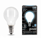 Лампа Gauss LED Filament OPAL E14 5W 4100К