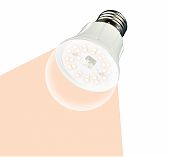 Светодиодная лампа для растений Uniel LED-A60-10W/SPFR/E27/CL PLP01WH UL-00001820