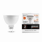 Лампа Gauss LED Elementary MR16 GU5.3 5.5W 3000К