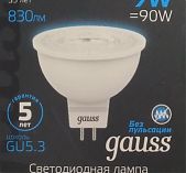 Лампа Gauss MR16 9W 6500K GU5.3