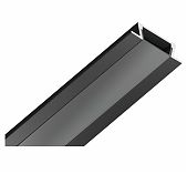 Профиль алюминиевый встраиваемый Ambrella GP1001BK, черный