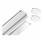 Профиль алюминиевый встраиваемый Ambrella GP1001WH, белый