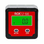 Уровень электронный компактный RGK U-66 для измерения углов и определения наклона поверхности