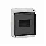 Бокс пластиковый Schneider Electric EASY 9 XS, IP40, 6 модулей, навесной белый прозрачная дверца EZ9EAB106