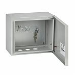 Щит с монтажной панелью металлический ЭРА ЩМП-02 SIMPLE 250х300х175 мм, IP31, навесной серый Б0041653