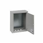 Щит с монтажной панелью металлический ЭРА SIMPLE ЩМП-1-1, 395х310х150 мм, IP31, УХЛ3, навесной серый Б0057143
