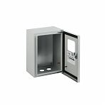Бокс металлический ЭРА SIMPLE ЩМПг-00 с окном 290х220х175мм IP54 У2 серый