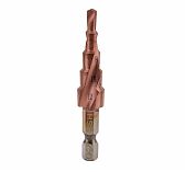 Сверло по металлу Росомаха Extreme Cobalt 705001, 4-12 мм, ступенчатое, хвостовик 6-гранный