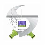 Разветвитель Palisad 2- х канальный, регулируемый, со штуцерами 66426
