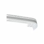 Карниз Legrand Монарх с поворотами, 3-х рядный, хром, 2 м