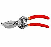 Секатор Grinda, цельнокованный, плоскостной, пружинный привод, 25мм