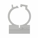 Держатель для труб DKC 51116 двухкомпонентный d-16 мм, пластик, серый