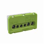 Клеммник силовой винтовой ABB NK/S06, 100 А, термопласт, зеленый