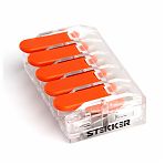 Клемма Stekker LD221-615 5-проводная, двойная система фиксации, сквозная проводимость