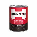 Грунт-эмаль Hammerton 3 в 1 по металлу, быстросохнущая, шелковисто-матовая зеленая 0.9 л