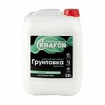 Грунтовка для внутренних работ KRAFOR 10 л
