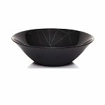 Салатник стеклянный Linea Black d-162 мм