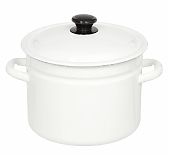 Кастрюля эмалированная 6 л, с крышкой, сталь, цилиндрическая 41804-182