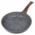 Сковорода Гурман Granit Grey d-28 см, алюминий, антипригарное покрытие, серая