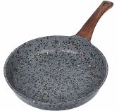 Сковорода Гурман Granit Grey d-28 см, алюминий, антипригарное покрытие, серая