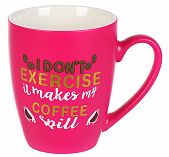 Кружка I don't exercise керамика Y4-8053, 340 мл