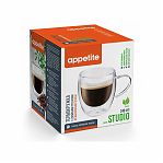 Термокружка APPETITE Studio, двойные стенки, стекло 240 мл