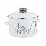 Кастрюля эмалированная Appetite, Flora-2, 2 л
