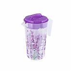 Кувшин Полимербыт Lavender с крышкой 1,2л