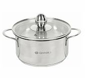 Кастрюля Daniks GS-01311 нержавеющая сталь 1 л