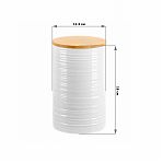 Банка для хранения ELAN GALLERY Шелк с деревянной крышкой 1.2л 950259