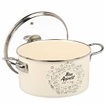 Кастрюля эмалированная Daniks Bon Appetit 4 л