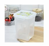 Контейнер Полимербыт Fresh 1.4 л, квадратный, для СВЧ, олива 57320