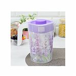 Кувшин Полимербыт Lavender, пластиковый, с крышкой, сиреневый, 2 л